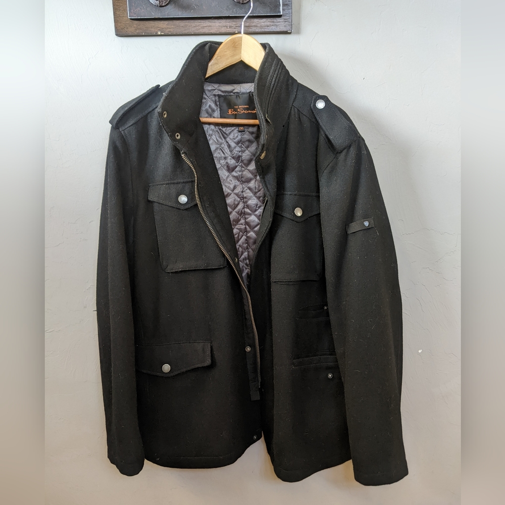 Ben Sherman Lined Wool Coat XXL